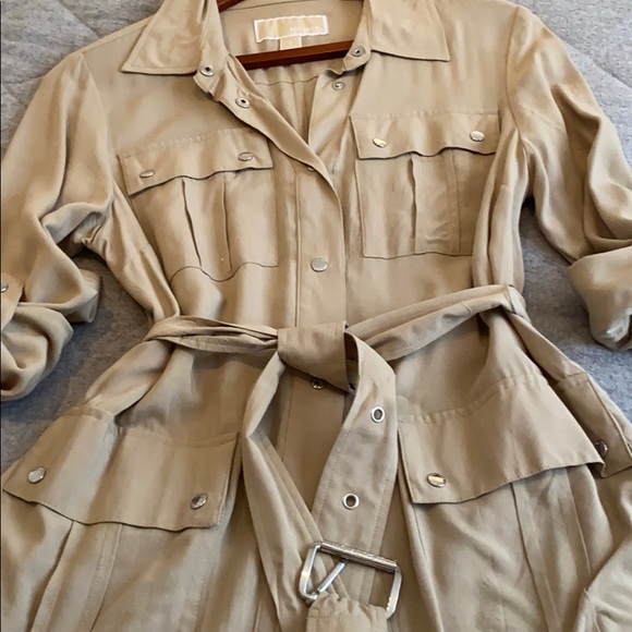 Michael Kors Tan Cargo Blouse - Picture 3 of 3